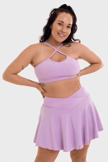 Bacon Active Sports Bra Boot Sports Bra // Purple